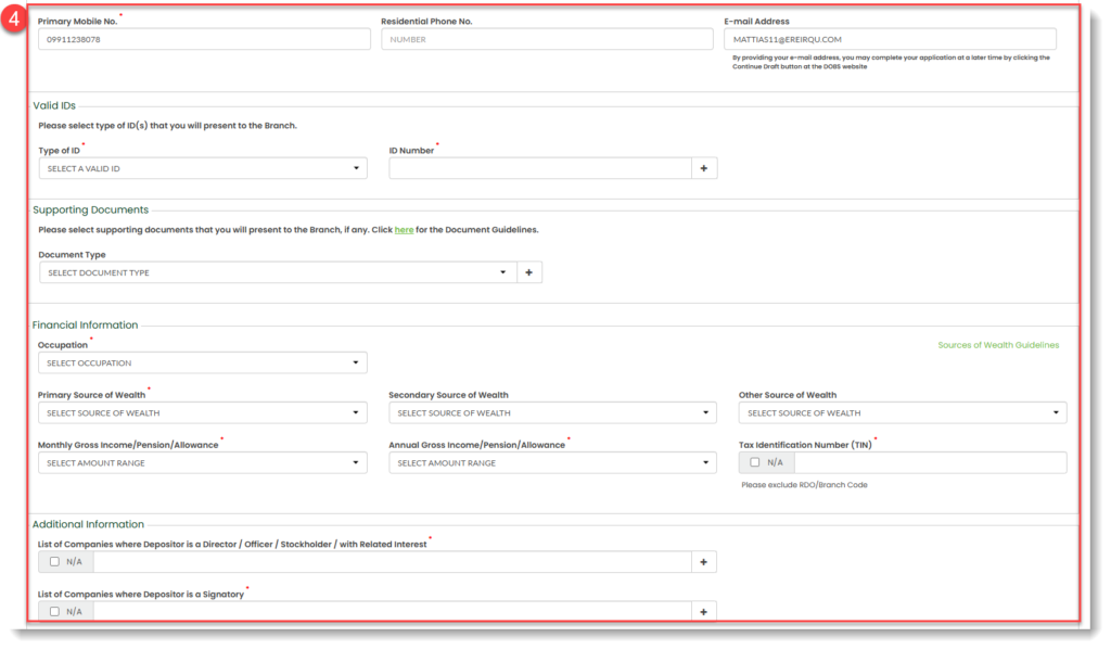 fill in the form dobs 2dd part middle half